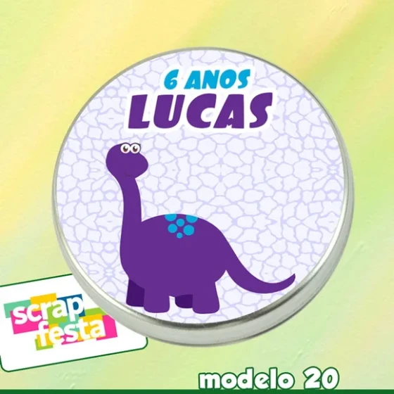 Latinhas Personalizada Festa Dinossauro