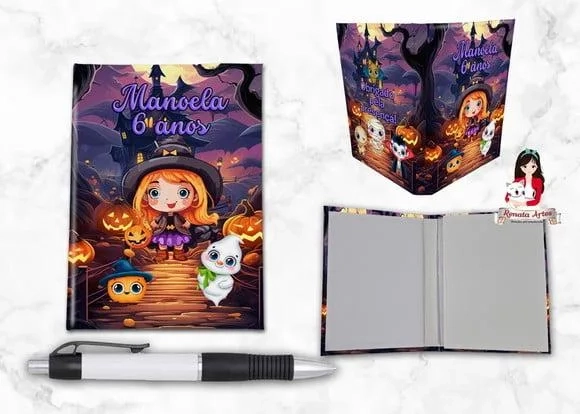 Bloquinho com Caneta Halloween