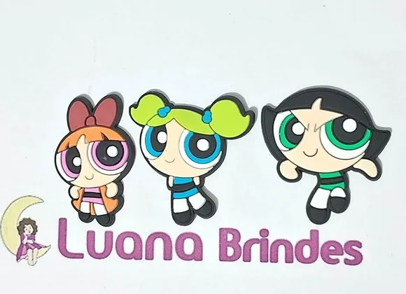 Aplique Meninas Super Poderosas Pacotes com 6 Unidades