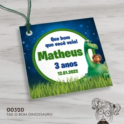 Tag Quadrada o Bom Dinossauro - 00320