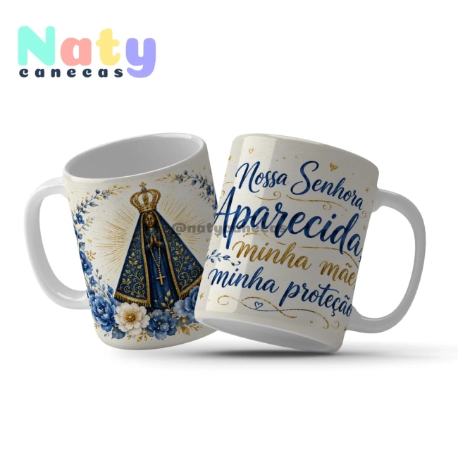 Caneca Nossa Senhora Aparecida Fé e Devoção
