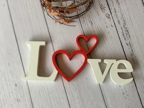 Love -letras Decorativas de mdf
