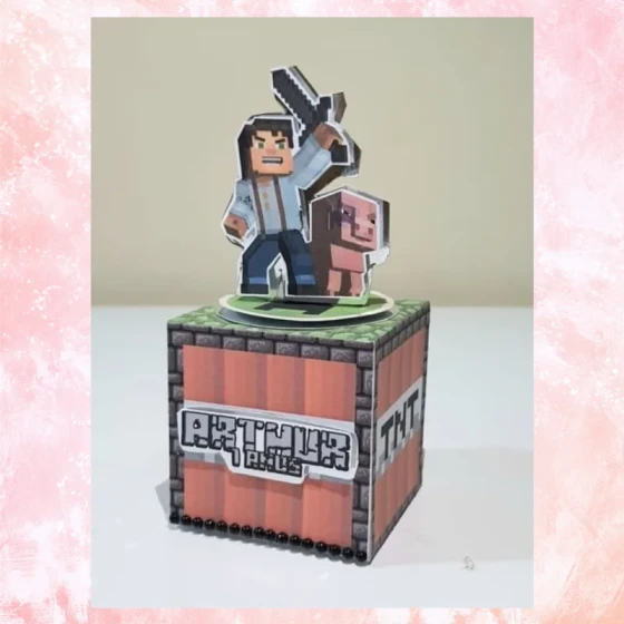 Caixa Cubo Minecraft
