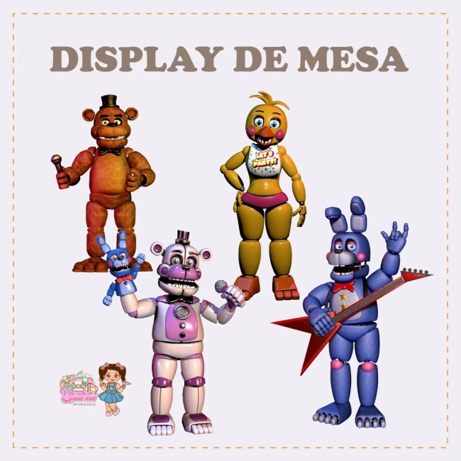 Kit Festa Só Um Bolinho FIVE NIGHTS AT FREDDY'S - Decoração de Festa