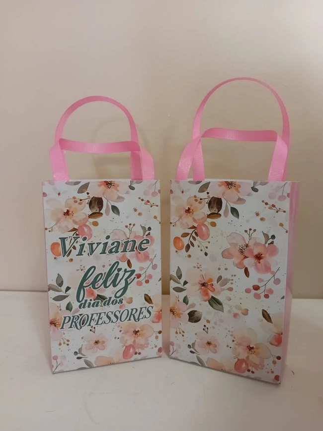 Sacolinhas Personalizadas Dia dos professores para Lembrancinhas