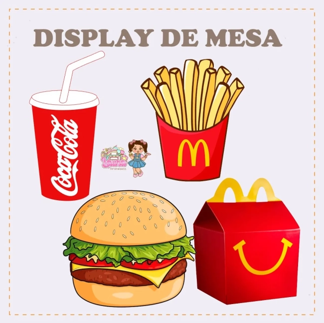 Kit Festa Só Um Bolinho MC DONALDS - Decoração de Festa