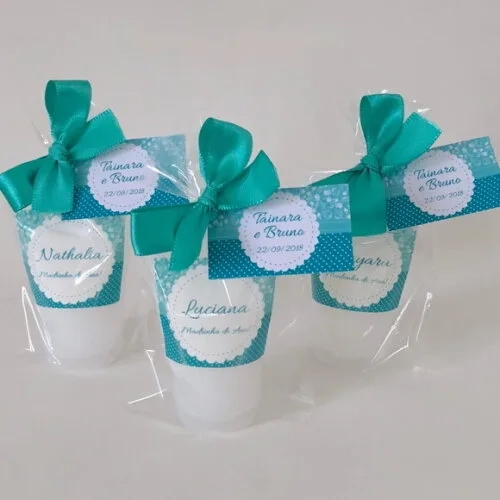 Lembrança para Madrinha de Casamento Azul Tiffanny