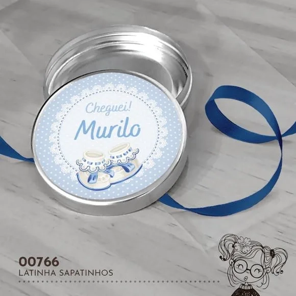 Latinha Adesivada Sapatinhos - 00766