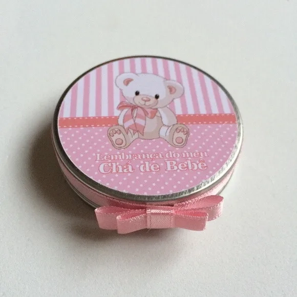 Latinhas Mint to be Chá de Bebê Ursinha