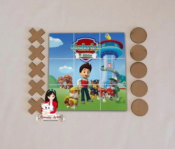 Patrulha Canina - Jogo da Velha Personalizado