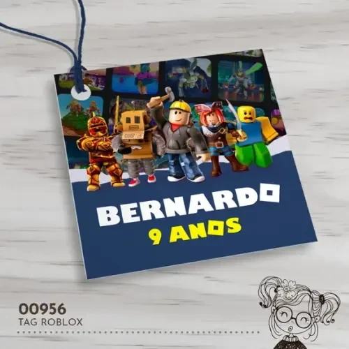 Tag Quadrada Roblox - 00956