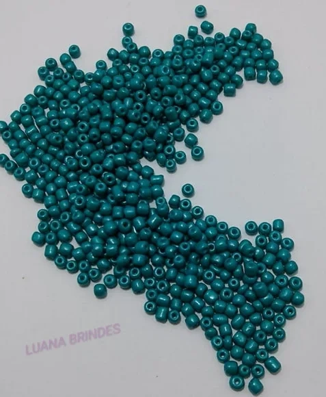 Miçanga Acrílica Tiffany 6mm - Pacote 60 Gramas