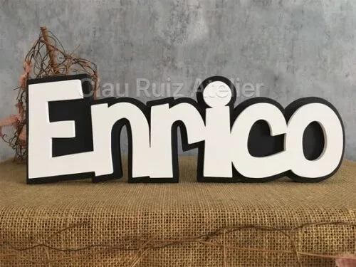 Letras Decorativas Nomes Sobreposição