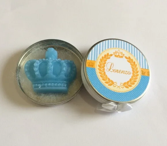 Lembrancinha Latinhas Mint to be Príncipe Azul