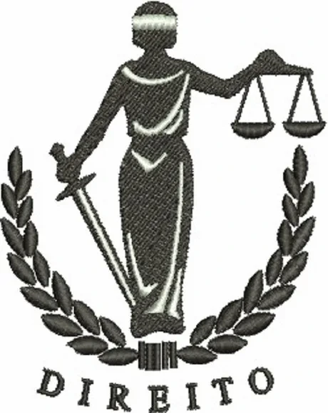 Matriz de Bordado Símbolo de Direito