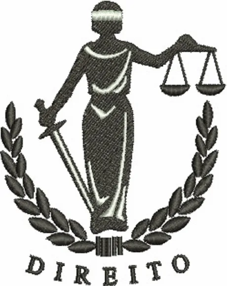 Matriz de Bordado Símbolo de Direito