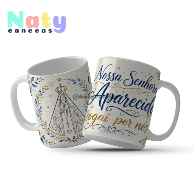Caneca Nossa Senhora Aparecida Fé e Devoção