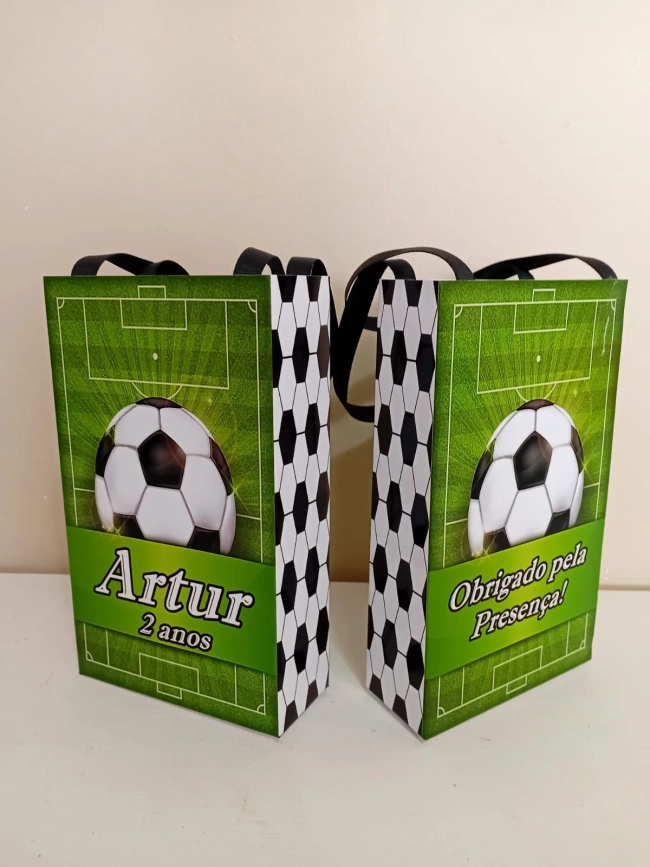Sacolinhas Personalizadas Futebol para Lembrancinhas
