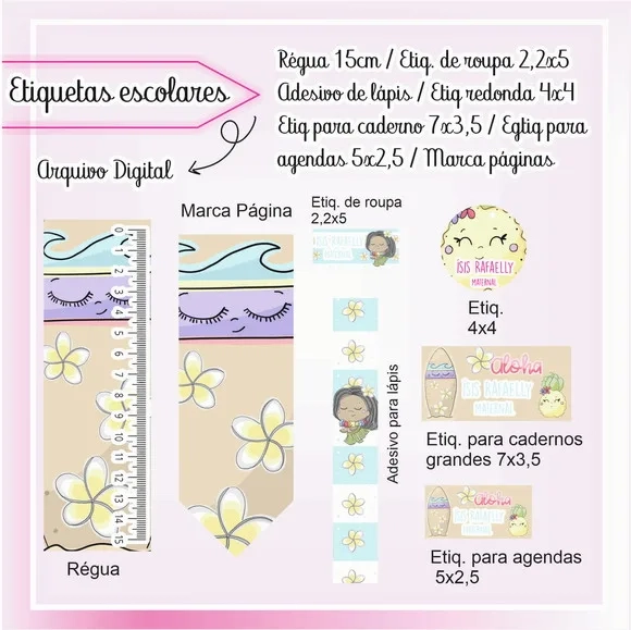 60 Etiquetas Escolares