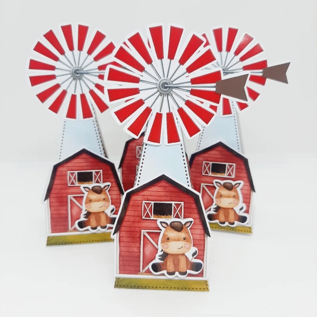 PEGUE E MONTE - Kit Festa FAZENDINHA - Decoração de Festa - Caixinhas Personalizadas