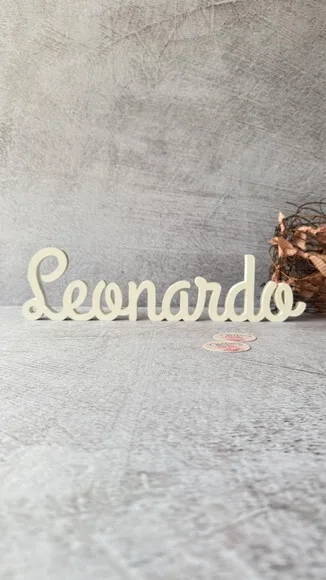 Nomes de mdf Linha Cursiva - Decoração Bebê