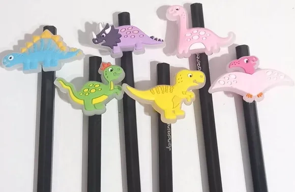 Lápis C/ponteira Dinossauro - 6 Unidades
