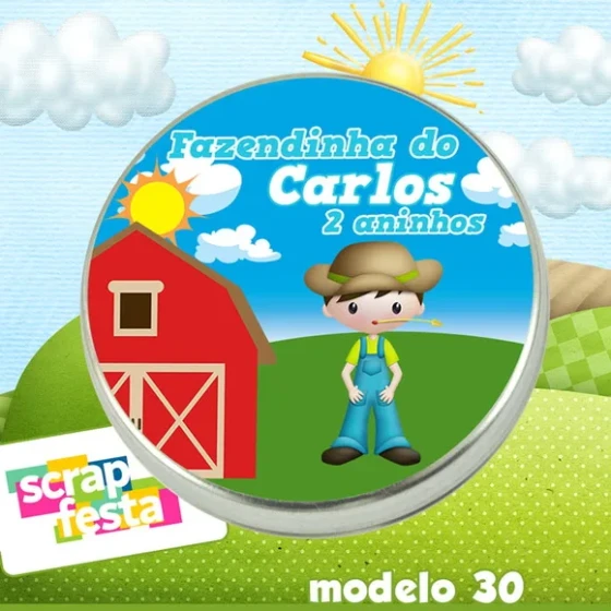 Latinhas Personalizadas Festa Fazendinha