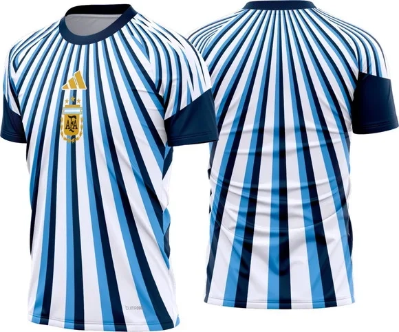 Arte Vetor Camisa Argentina Pré-jogo I 2026