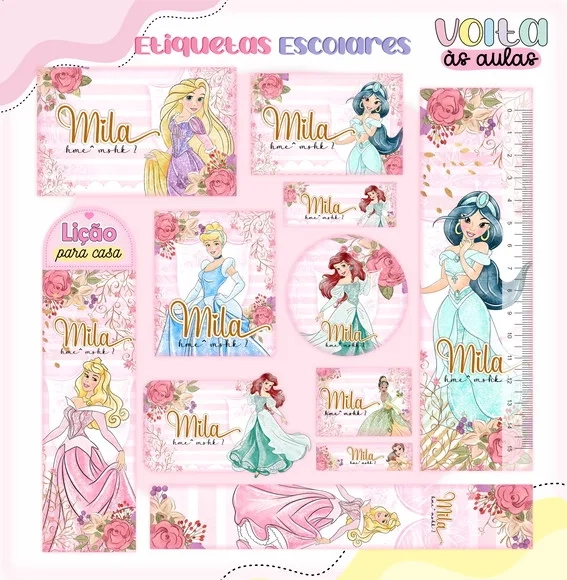 60 Etiquetas Princesas
