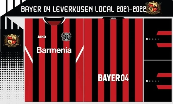Vetor Da Camisa Bayer 04 Leverkusen Local 2021-2022