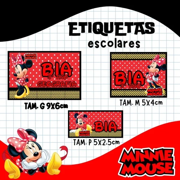 60 Etiquetas Escolares
