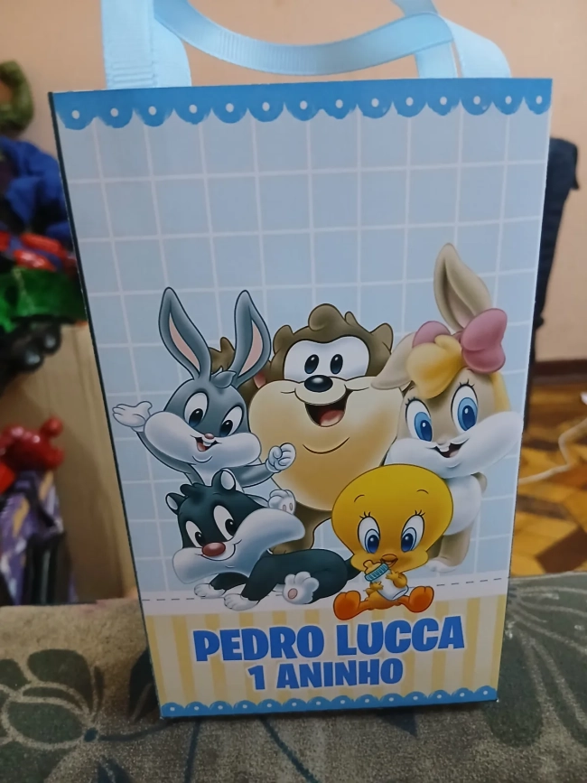 Sacolinhas personalizadas para Lembrancinhas Looney Tunes