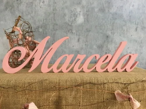 Letras de MDF -Nomes - Letras Cursivas