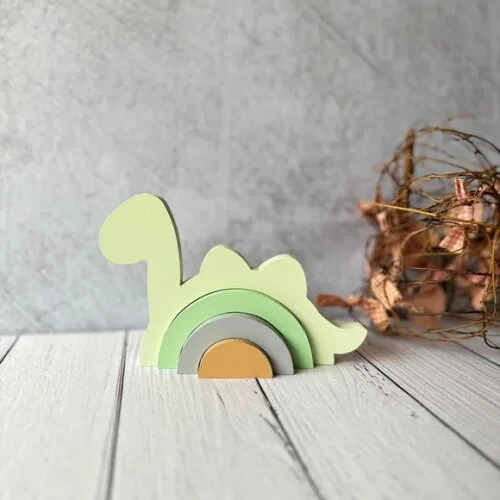 Dinossauro -arco Íris de Mesa - Decoração Bebê
