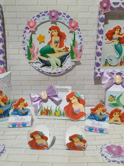 Kit 60 Lembrancinhas Ariel