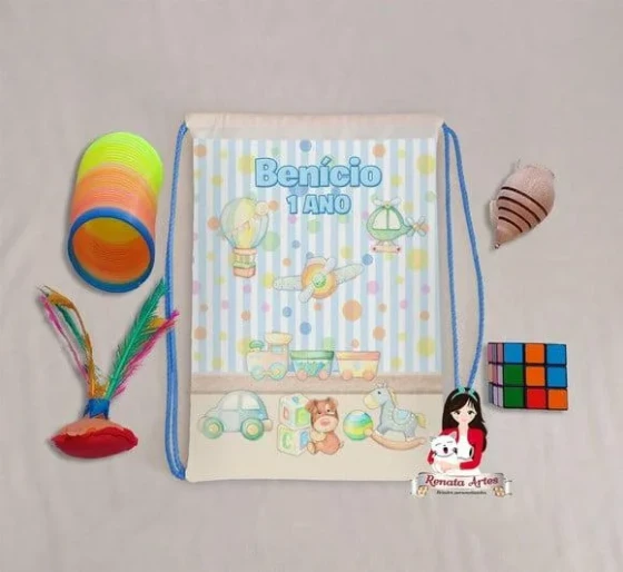 Mochila Brinquedos Retrô Tema Brinquedos Vintage