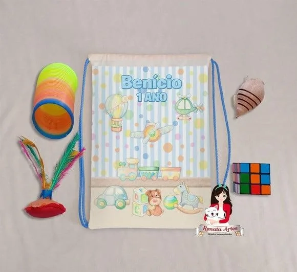 Mochila Brinquedos Retrô Tema Brinquedos Vintage
