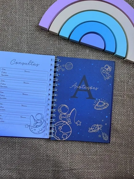 Caderneta de Saúde / Vacina Personalizada - Astronauta Clean