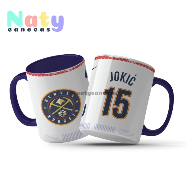 Caneca NBA Denver Personalize com Nome e Número