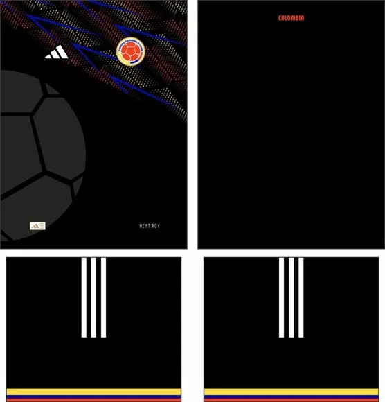 Arte Vetor Camisa Colombia Concept 2025