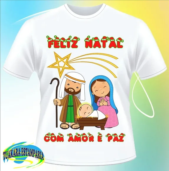 Camiseta Feliz Natal Presépio