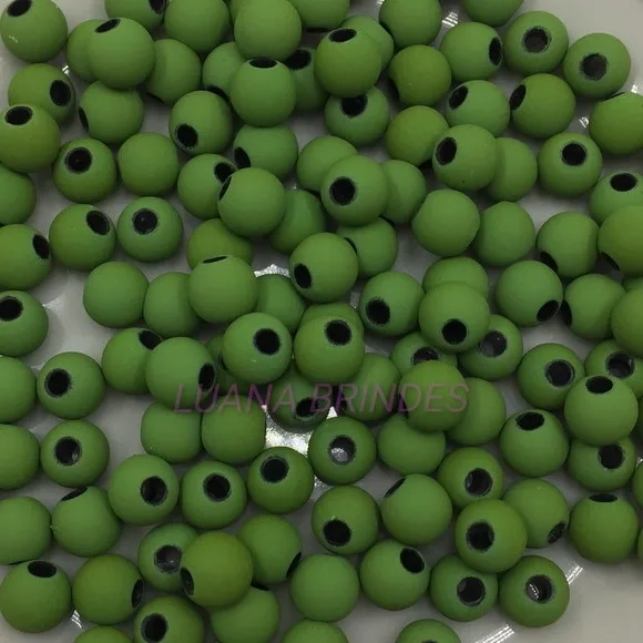 Bolinha Emborrachada Verde 8mm Pct 100 Unidades