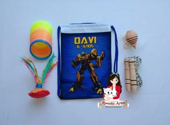 Mochila Boa Infância Tema Bumblebee