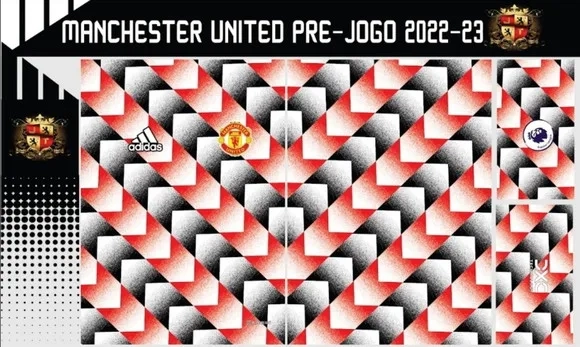 Vetor Da Camisa Manchester United Pré-jogo 2022-23