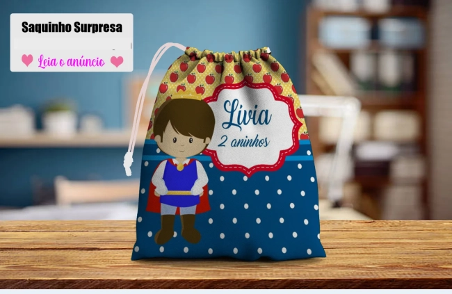Saquinho Supresa para lembrancinhas Princípe
