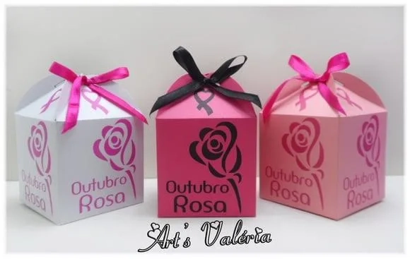 Sachet Com Sabonete E Caixa Outubro Rosa