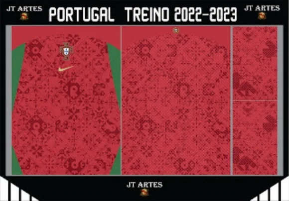 Vetor Camisa De Portugal Treino 2022/23