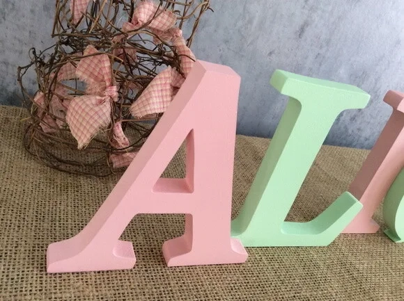 Letras Bastão Decorativas - Nome em Mdf- Quarto de Bebê