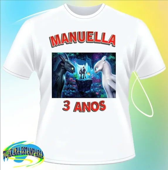 Camiseta Como Treinar O Seu Dragão 3