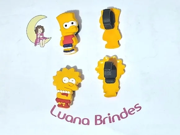 Pins para Cadarço os Simpsons Emborrachado Pacote com 6 Unid